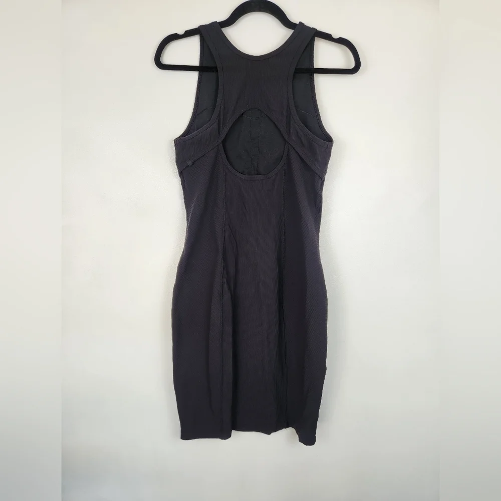 Lululemon Ebb to Street Ribbed Mini Dress - Black, Size 10​